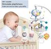 Baby Crib Mobile with Lights Music Projection for Infants 0-6 Months Remote Control Crib Toys for Newborn Baby Mobile for Crib