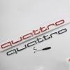 Quattro Logo Emblem Badge Car 3D Stickers ABS Front Grill Lower Trim For A4 A5 A6 A7 RS5 RS6 RS7 Q3 Car Accessories