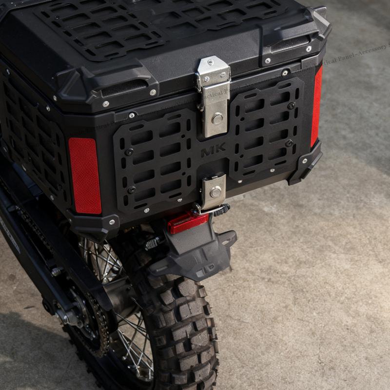 1PCS Motorcycle Top Case Quick-Mounting Molle Panel aluminum alloy Tactical Storage Box Universal Side Box Modular Organizer