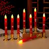 LED Simulation Fortune Candle Light: Plug-in & Battery-powered, Everlasting Swinging Candlestick for Household and Cross-border Use