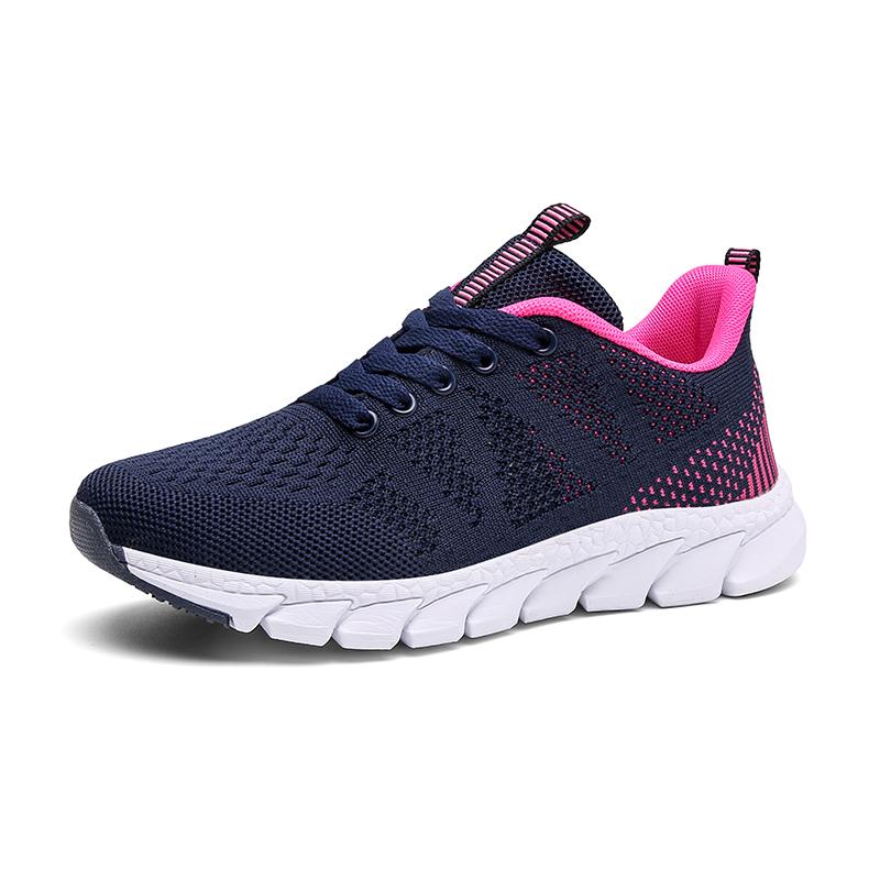 Women Large Size 42 Lightweight Breathable Mesh Shoes Fashion Casual All Wear Anti-slip Sports Shoes Summer Platform Training
