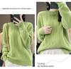 Women's Thickened Wool Jacquard Sweater - Round Neck, Long Sleeve, Cashmere Knit Base Layer for Autumn/Winter
