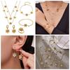 European American Fashion Zirconia Flower Heart Pendant Necklace, Bracelet, Earrings, Ring, and Bangle Set