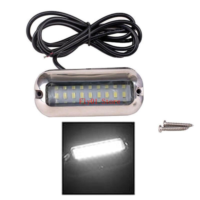 50W 27 LEDs Boat Transom Light Marine Boat Underwater Pontoon Transom Lamp