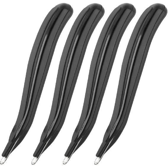 KTRIO Magnetic Staple Remover Tool 4 Pack, Professional Stapler Removers Flat Staple Puller Stick for Classroom, Office, Home, Classic Black