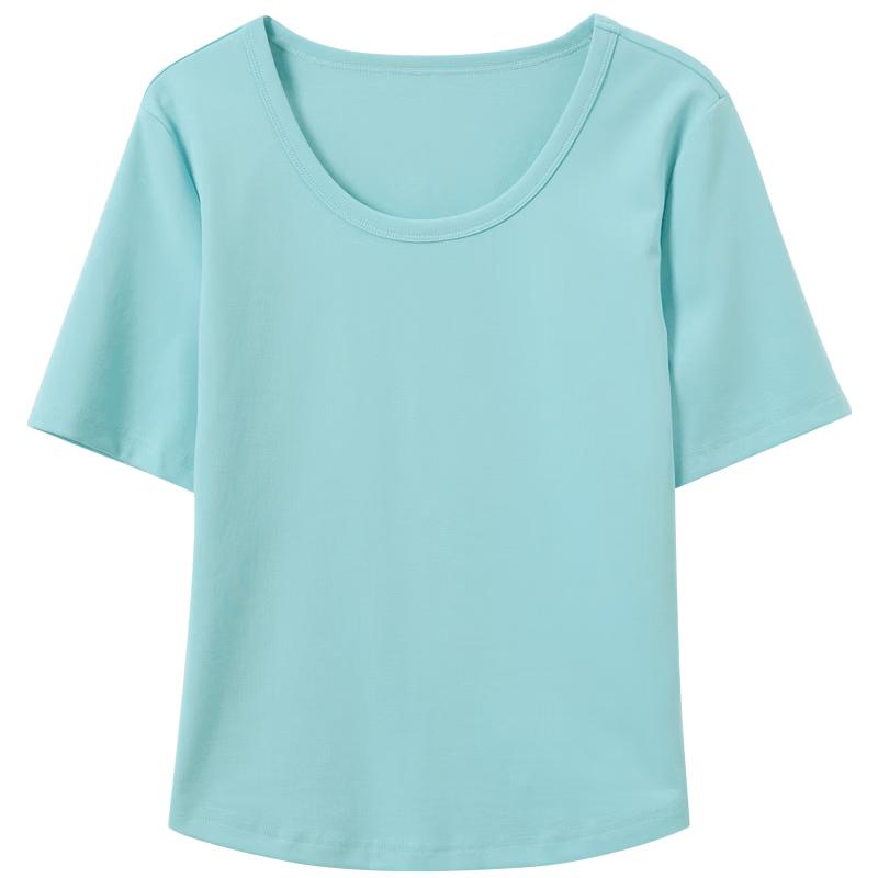 Sancai Lyocell Cotton Plus Size Round Neck T-Shirt XXXL