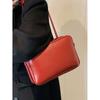 Large Capacity Korean Soft Leather Crossbody Bag Letter High-End Small Square Bag Women  Retro Casual Commuter Messenger Bag