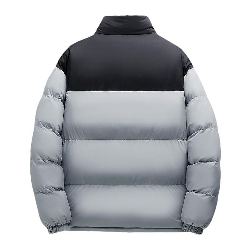 Vinterny herrbrödkläder lös avslappnad vadderad jacka förtjockad vadderad jacka trend mode bomull herrjacka
