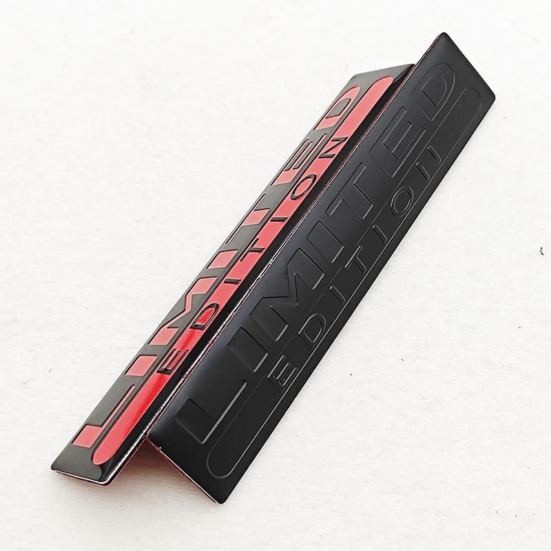 2PCS Aluminum Limited Edition Car Body Badge Sticker Trunk Limited Edition Fender Emblem Decal Accessorie For Car Motorcycle Bik