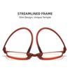 Fashion Retro Small Frame Reading Glasses Blue Light Blocking Clear Lens HD Ultra Light Far Sight Eyeglasses Diopter 0 TO +4 0