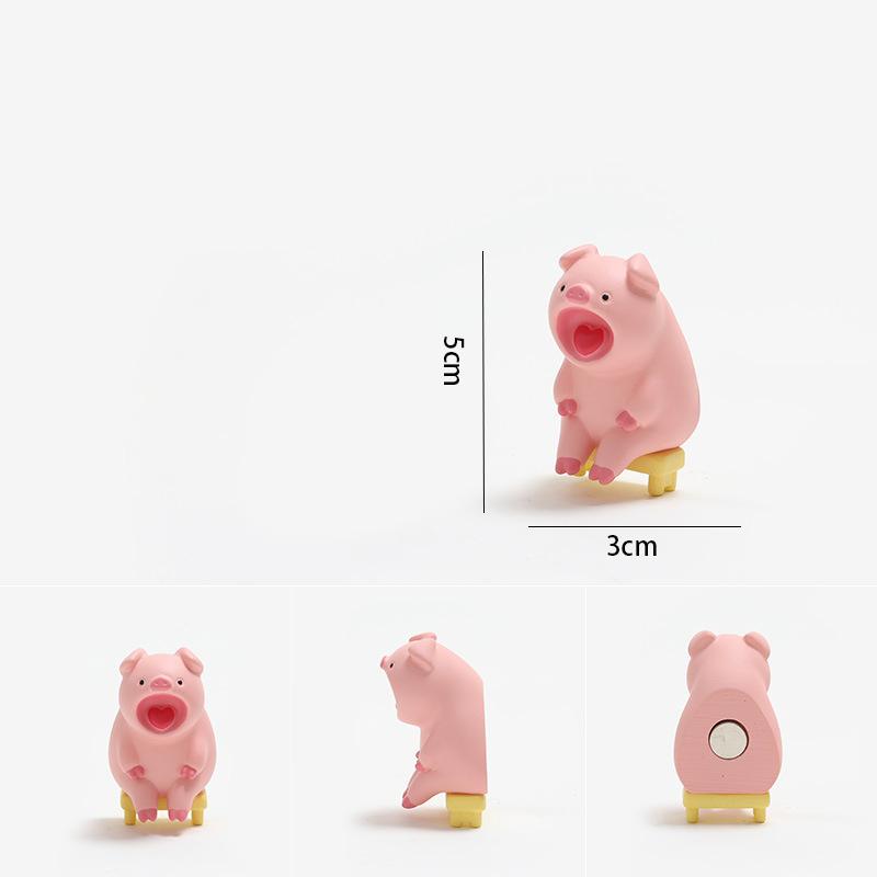 Open Mouth Sitting On The Bench Yellow Duck Elephant Panda Rhinoceros Animal Fridge Magnet Fridge Decoration Creative Gift