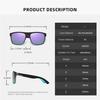 Fashion Purple Polarized Sunglasses Men Women Sun Glasses Retro Square Sport Driving Fishing Gradient Big Frame Eyewear UV400
