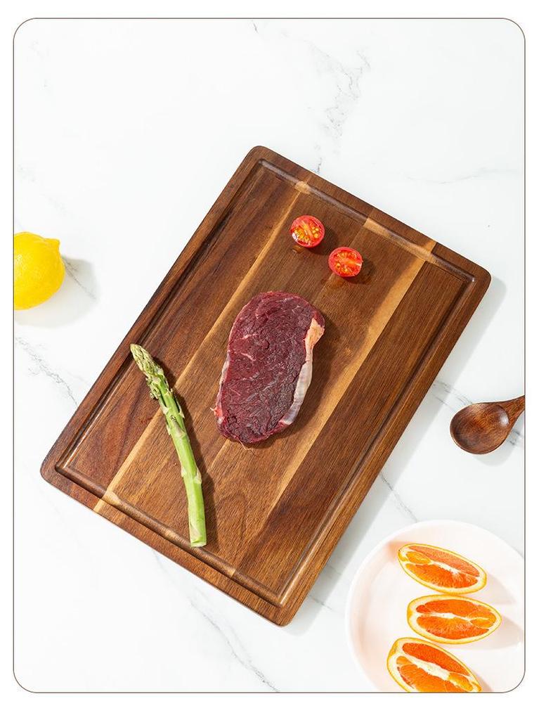 Solid Wood Kitchen Cutting Board - Household Chopping Tool for Fruits and More