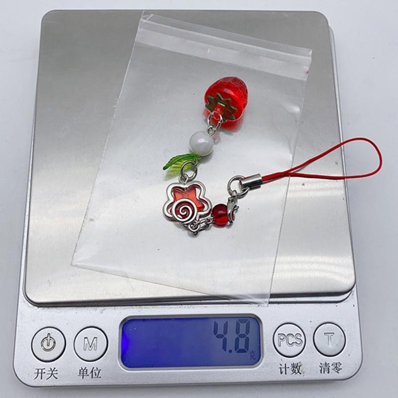 Lovely Strawberry Keychain Strawberry Phone Pendant Unique Bag Charm Sweet Phone Chain Perfect Gift for Fashion Lover