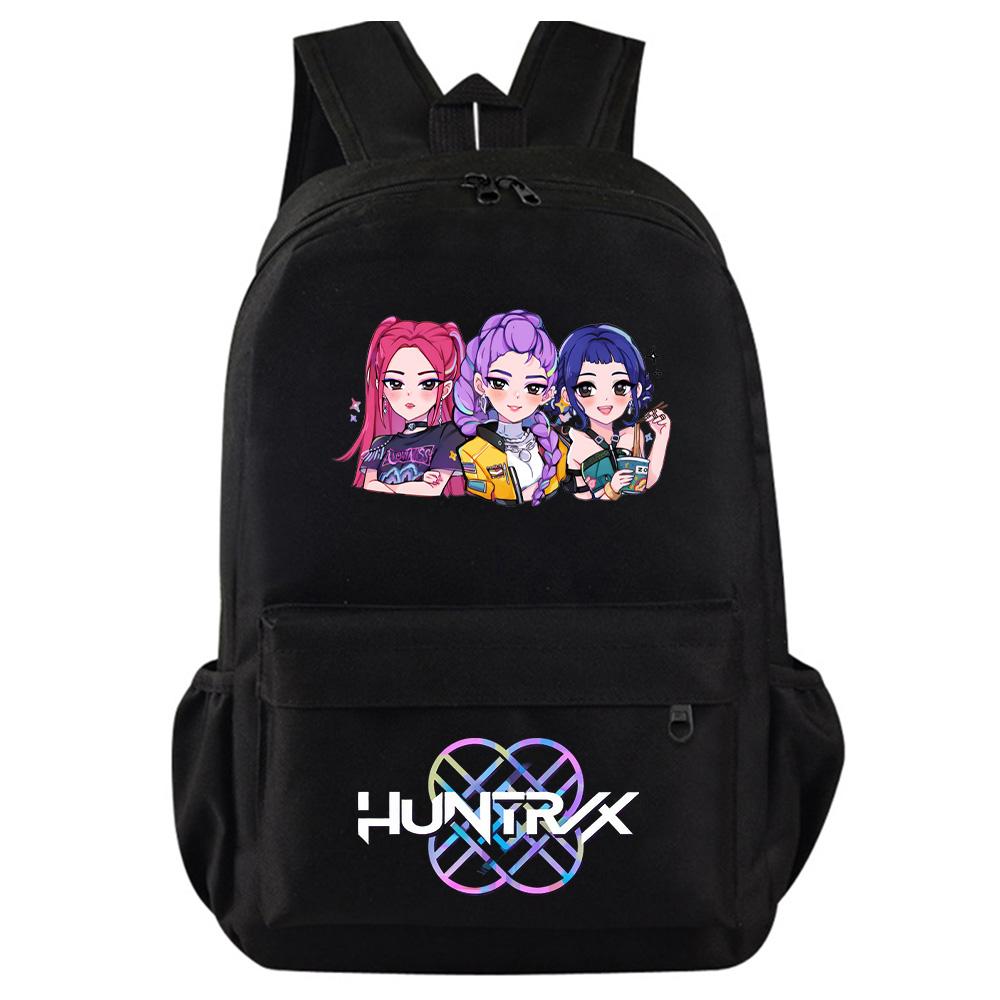 Anime K-Pop Demon Hunters Printed Backpack for Teenager Student Girl Boy Bookbag Schoolbag Women Large Capacity Waterproof Travel Bag Kid Gift