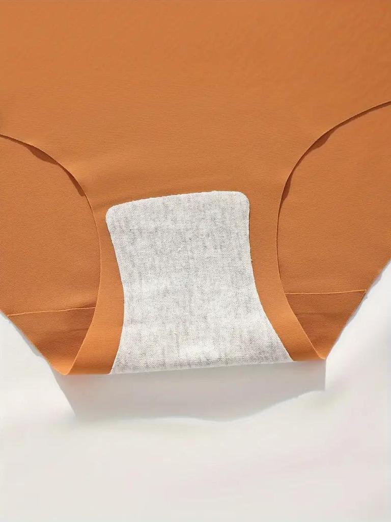 Seamless Women Panties Ice Silk Underwear Sexy Ladies Briefs High-Rise Solid Panty Traceless Female Lingerie Plus Size