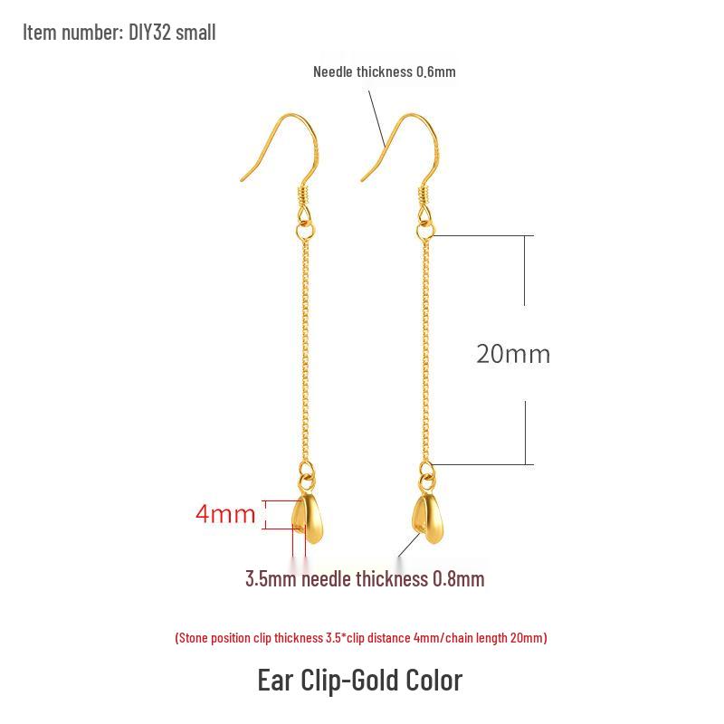 

Крючки для клипс из стерлингового серебра 925 пробы с янтарем и пчелиным воском, оправа для DIY ручной работы. Sterling Silver