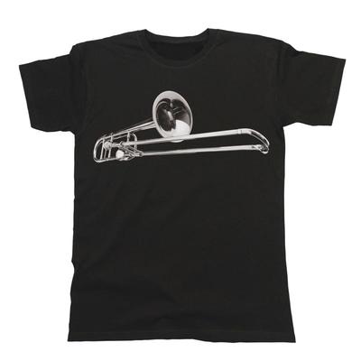 Mens Quality Cotton T Shirt Trombone Music Instrument Musician Band Gig Brass