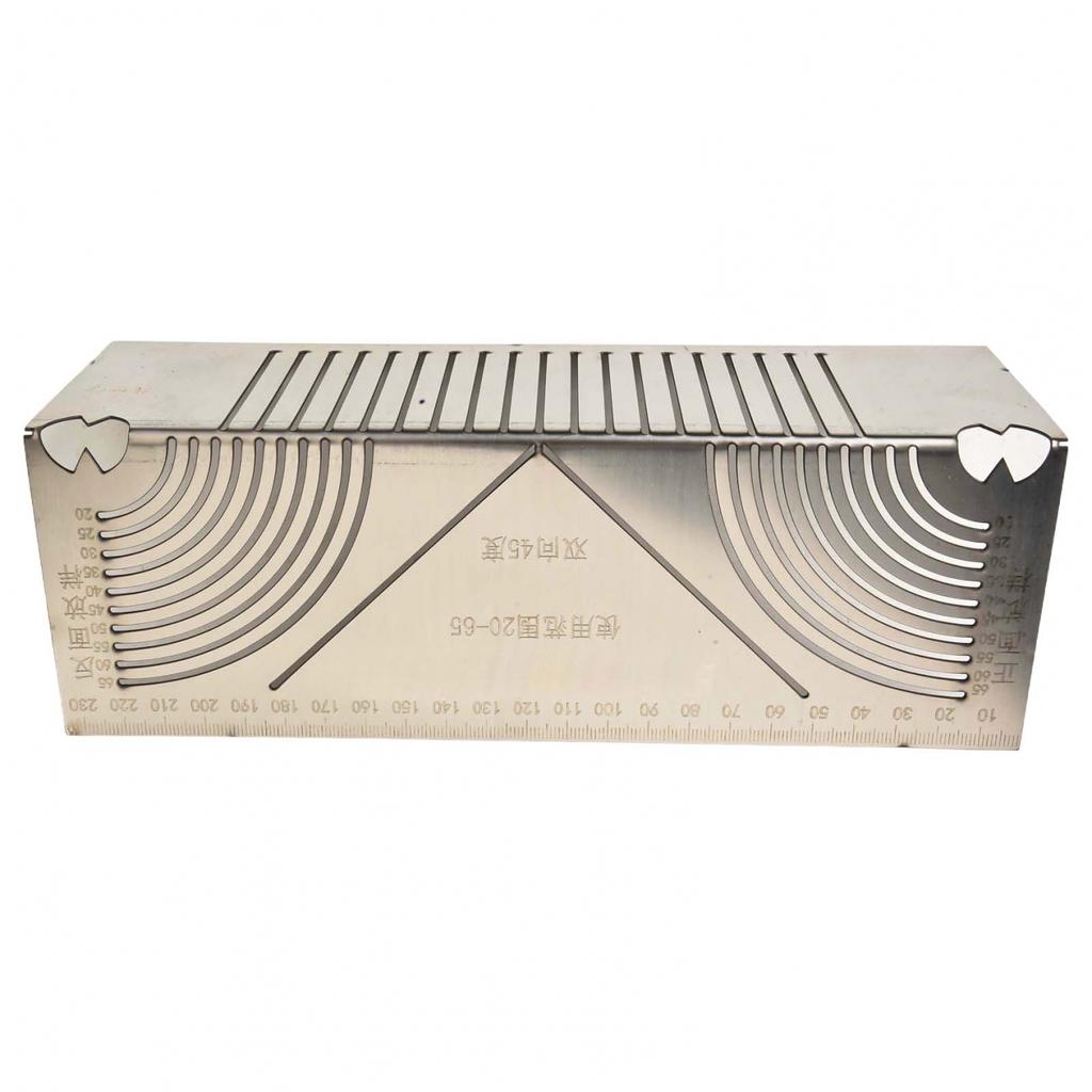 Drawing Ruler for Accurate Construction of Square Tubes with 45 Degree Guidance