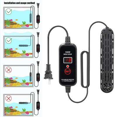 Effizienter Wassererhitzer Heizstab Mit Trockenlaufschutz Einstellbar Thermostatisch Geringer Wasserverbrauch Für Fischbecken