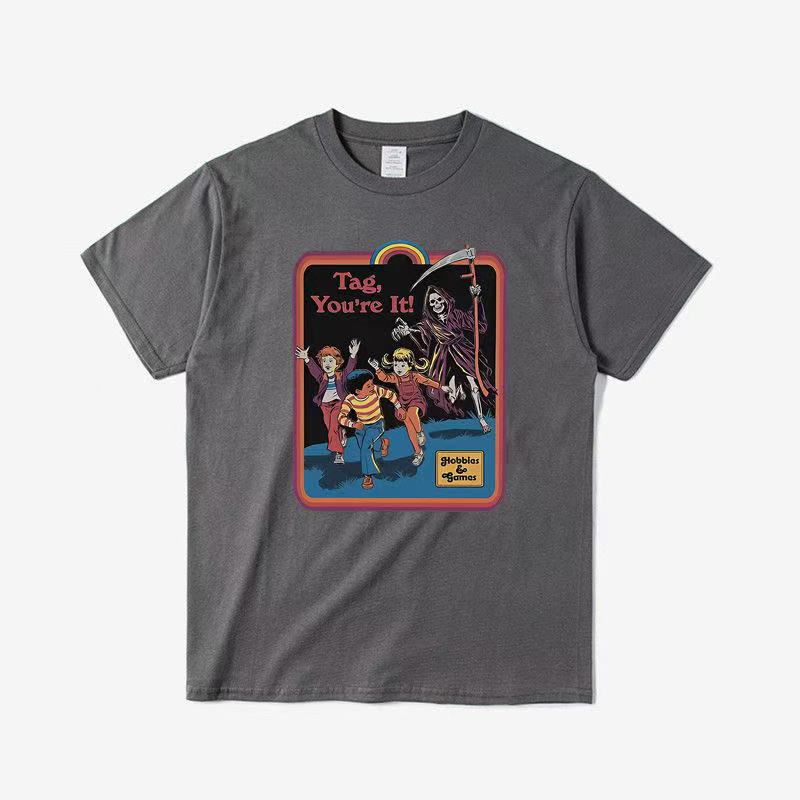 Neue verrückte und kreative bedruckte T-Shirts für Sommer und Herbst 2025 lässige und sportliche kurzärmelige Streetwear für Männer und Frauen