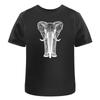Wire Frame Elephant Cotton T Shirt Ta013248