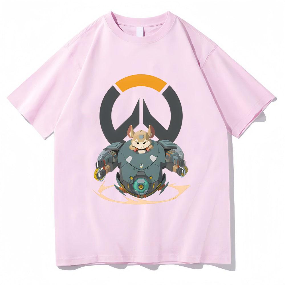 Summer Overwatch Games Graphic Printed Men T-shirts High Quality Harajuku Clothes Casual Loose Short Sleeve Women Tee-shirts Top