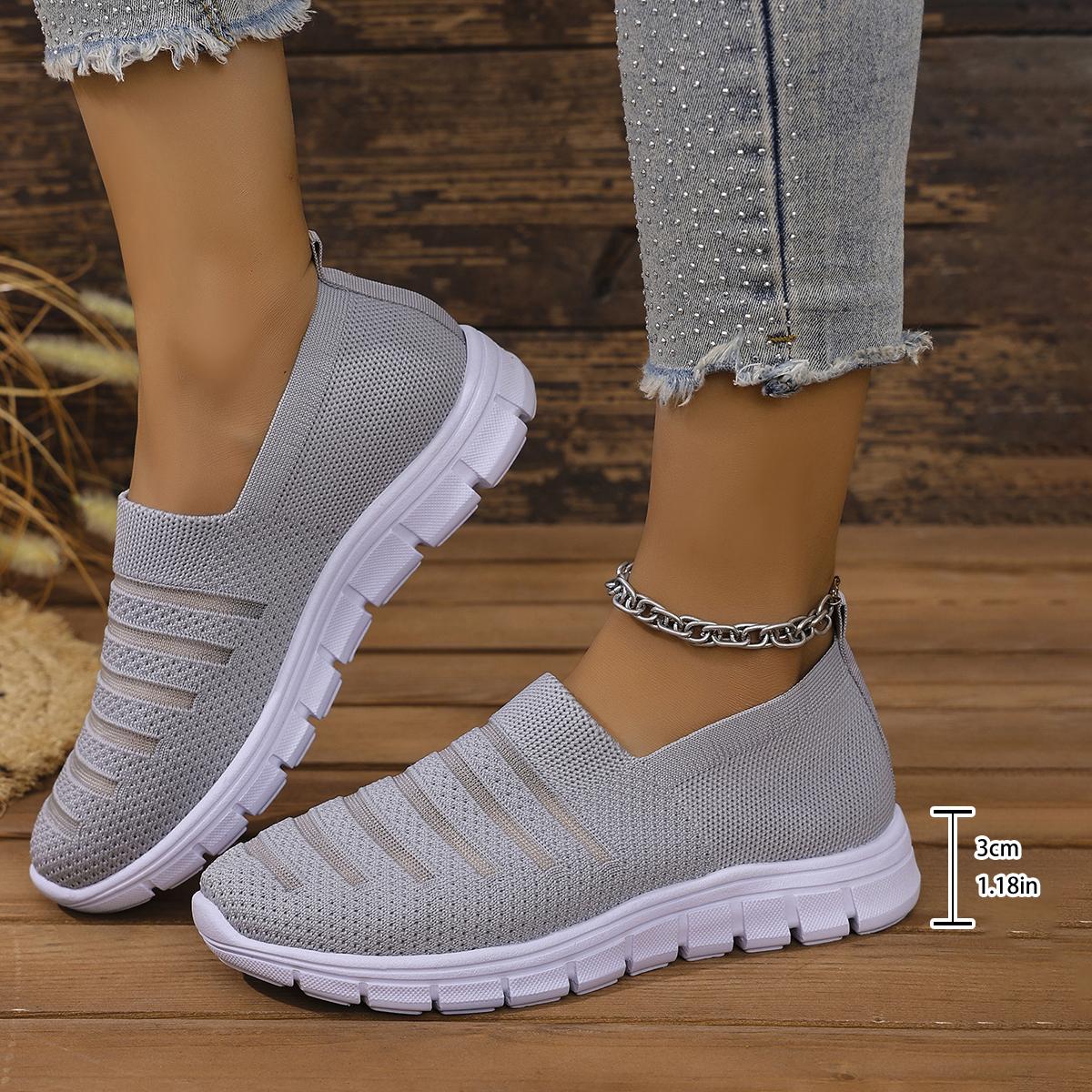

Fashion Women Sneakers Summer New Mesh Breathable Home Indoor Casual Shoes Thick Bottom Fashion Couple Walking Mesh Shoes for Women 36 серый