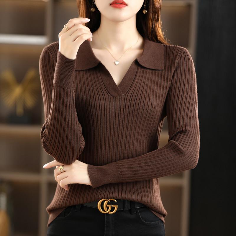 Women Sweater MODERN NEW SAGA Spring Slim Wool Sweaters Knitted Pullover Soft Warm Autumn Female Jumper Knit Top