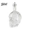 Stylish Skull Liquor Bottle Whiskey Decanter 500ml Gothic Glass with Stopper Halloween Decanter Spirit Dispenser for Home Bar Creepy Gift