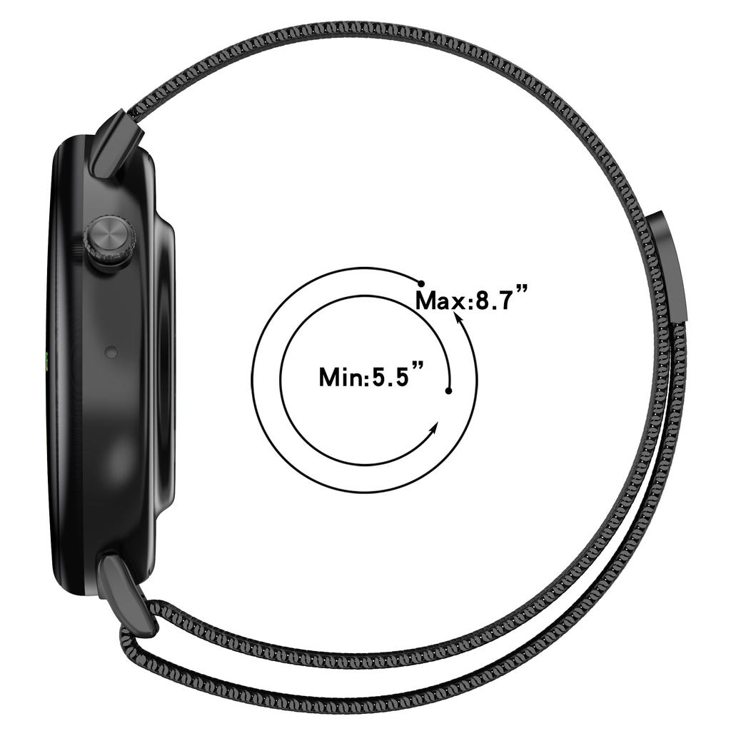 Für Honor Watch Fit Elegant Edition/Vitality Edition Uhrenarmband Mailänder Magnetisches Metallarmband