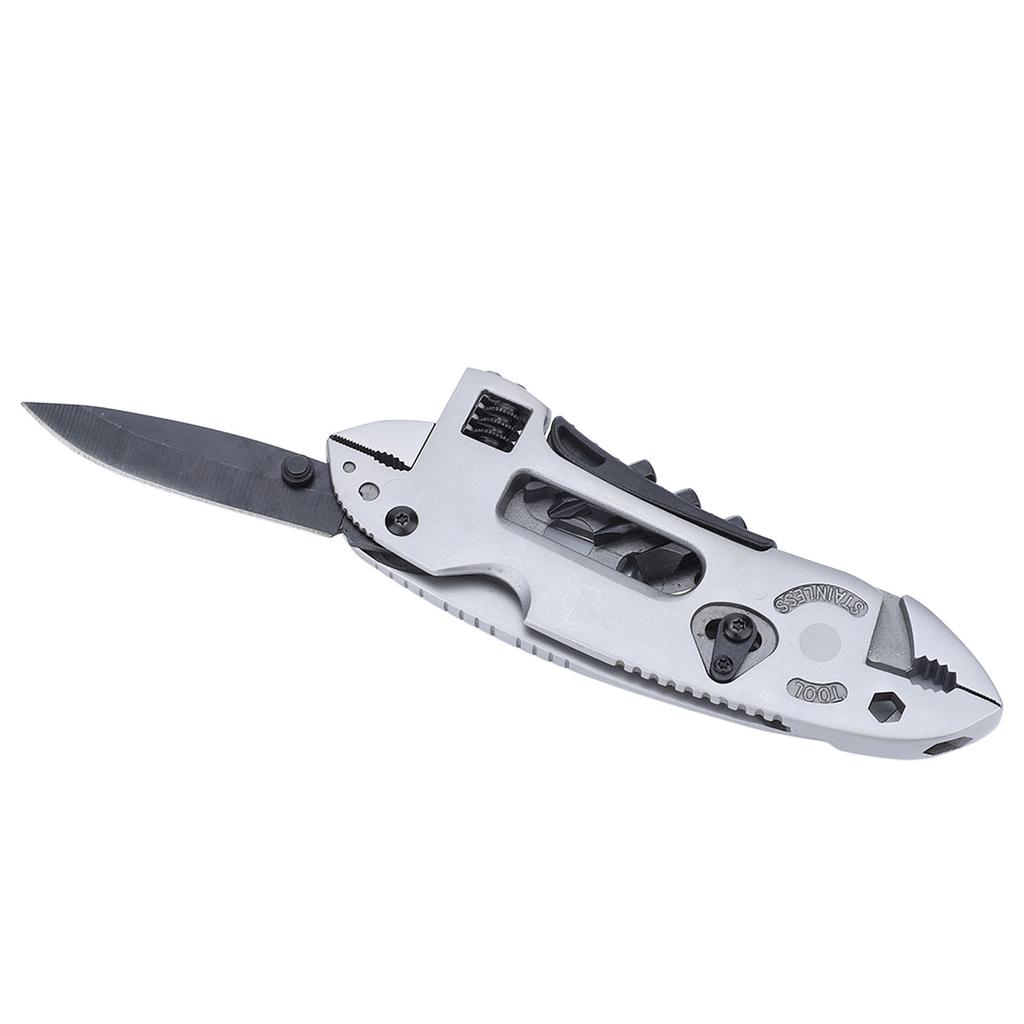 Multitool Wrench 3 Tools Stainless Steel High Hardness Effort Saving Foldable Multitool Pliers for Camping Home Outdoor
