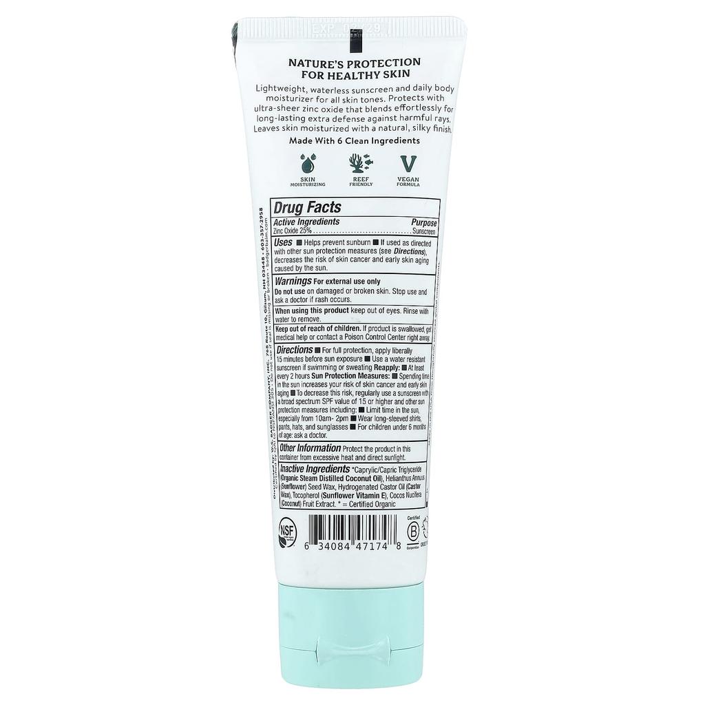Badger, Daily Mineral Sunscreen, SPF 50, 118ml (4 fl oz)