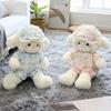 Adorable Sleepy Lamb Plush Toy Wearable Pajama Style Stuffed Animal Soft Fleece Perfect Cuddling Companion For Kid Bedtime Decor