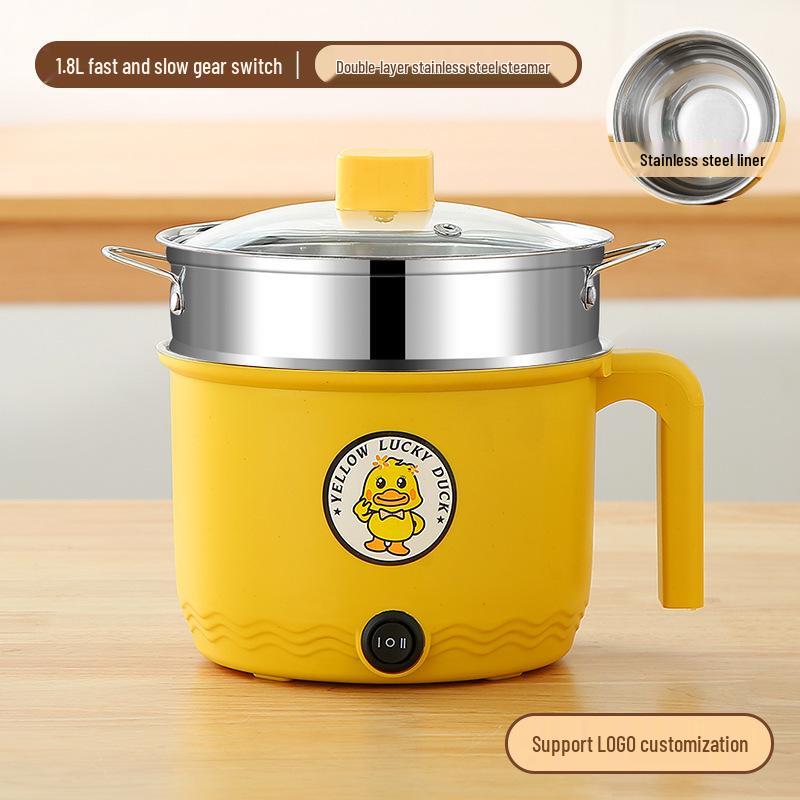 Doppelschichtiger Antihaft-Elektrokocher: Multifunktionaler Hot Pot für Wohnheime – Ideal für Instant-Nudeln, Pfannengerichte & mehr
