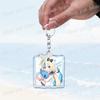 Cute Manga Sameko Saba Keychain Llavero Accessories Bag Cute Anime Kawaii Farming Charm Women's Keyrings Fans Gift