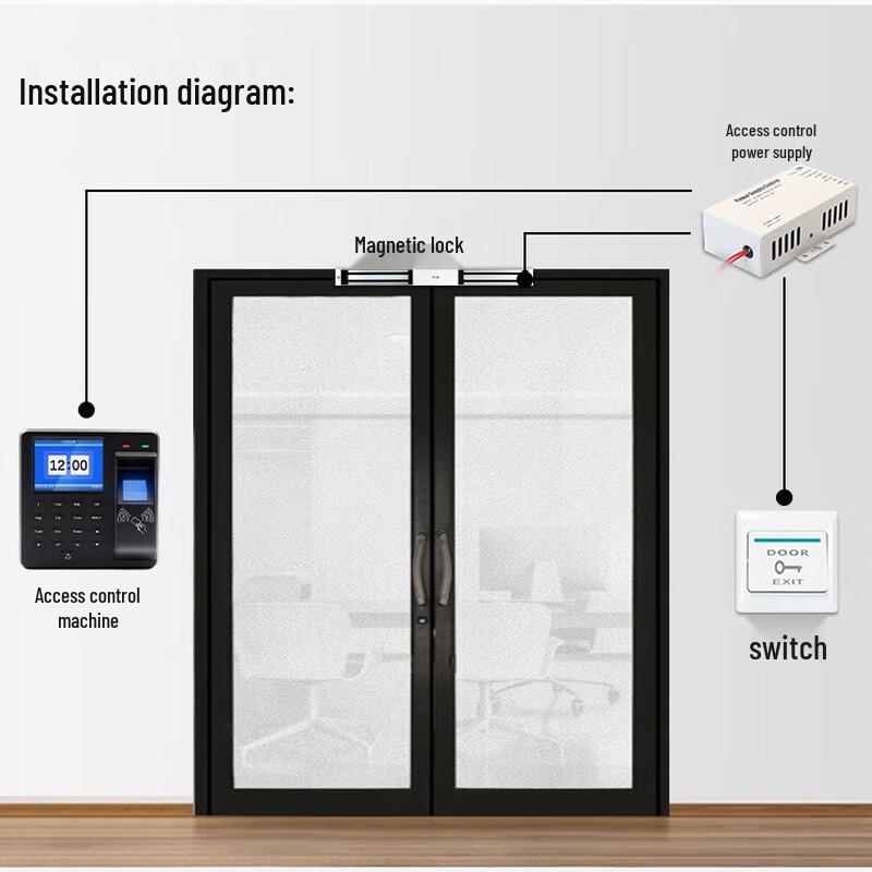 YouKu Fingerprint Access Control & Time Clock System CN Plug (adapter Included)