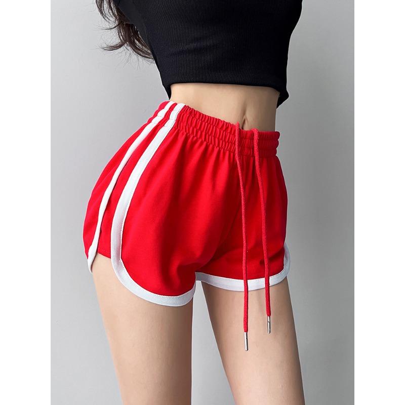 Fat Mm Sport Shorts Weibliche Sommer Tragen 2024 Neue Hohe Taille Lose Große Größe Freizeit Hause Breite Bein Hot Pants Tide