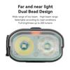 Dual-Beam Bicycle Headlight with Horn,Super Bright LED,High/Low Beam,6 Modes,USB Rechargeable,Waterproof,Safety Light for Night Riding,Road,Mountain