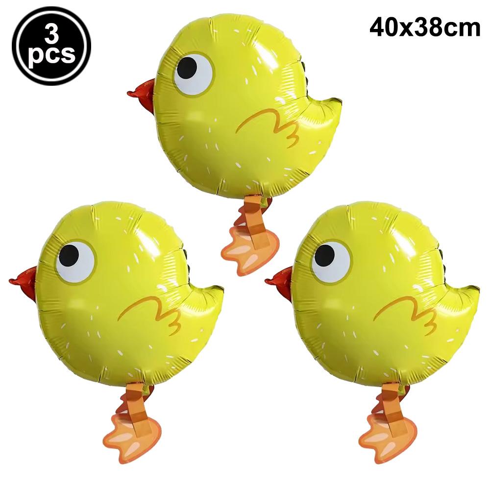 Farm Chick Foil Balloon White Goose Duck Pig Sheep Chicken Walking Animal Balloons Baby Shower Farm Theme Birthday Party Supplie