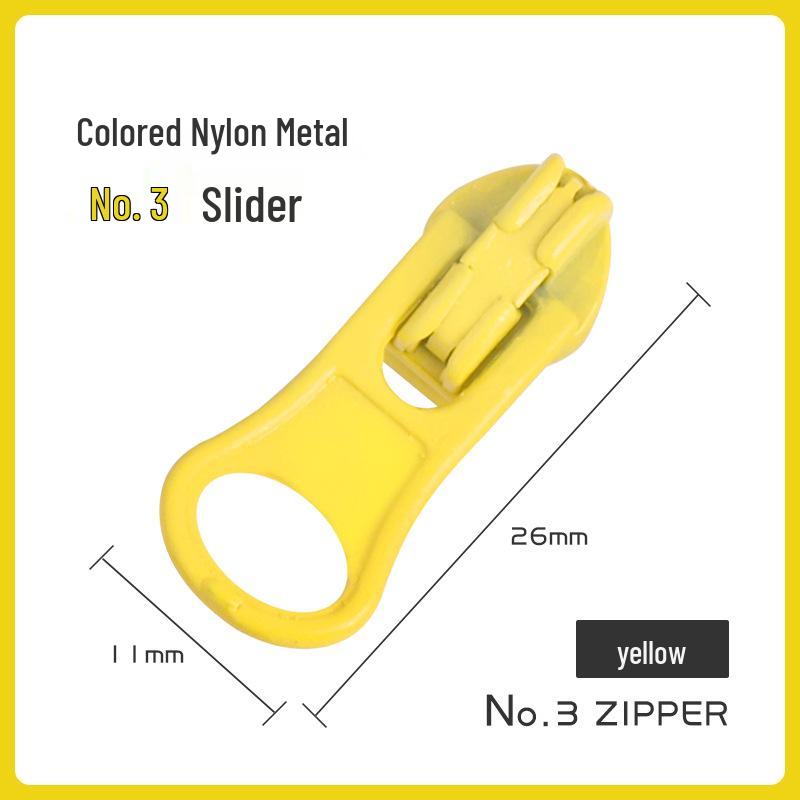 Nylon- und Metall-Reißverschlussanhänger für Jacken und Taschen (Nein. 3 & Nein. 5)