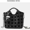 Diamond Studded Tote Bag for Women, Light Luxury, Simple Hand-held Crossbody Bag, High-end Fashion Bag, Inner Bag