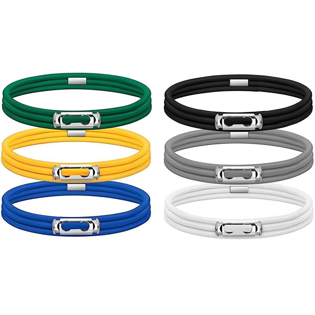 6Pcs Adjustable Trash Can Elastic Rubber Bands Colorful Bands Garbage Bag Buckle Litter Box Bands Kitchen Multifunctional