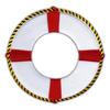 Patchion Rescue Life Buoy Wheel 15cm - Self-Adhesive Backing - Embroidered Patch/Badge/Emblem