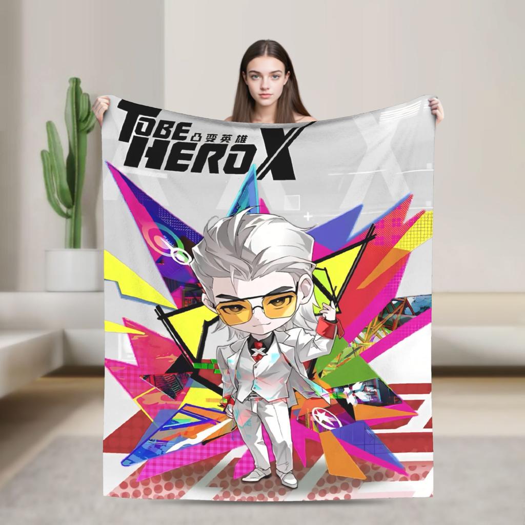 To Be Hero-X Snap Mode-Decke Anime Cartoon Flanell Neuheit Warmer Überwurf Mode-Decke für Bett Sofa Frühling/Herbst Auto