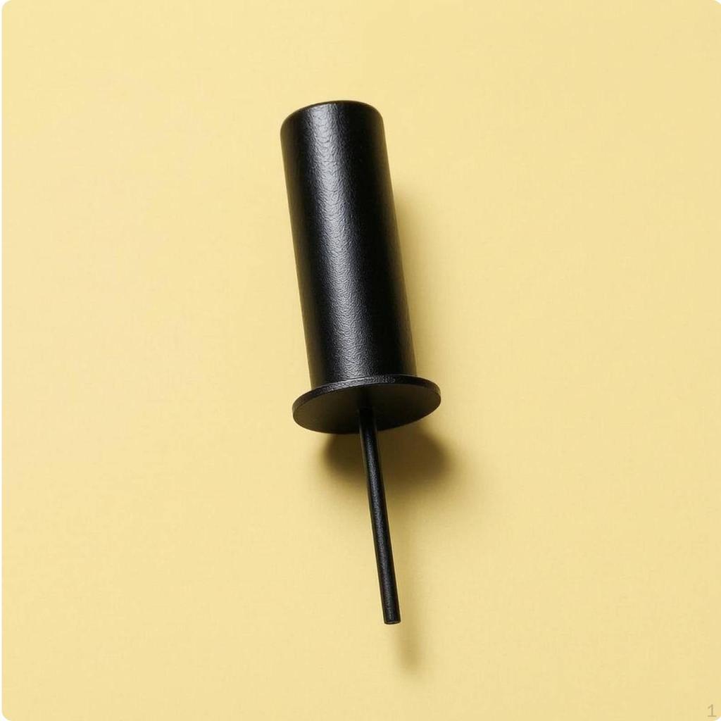 Black Weight Stack Insert Rod Cylindrical Locking Pin Flanged Matte