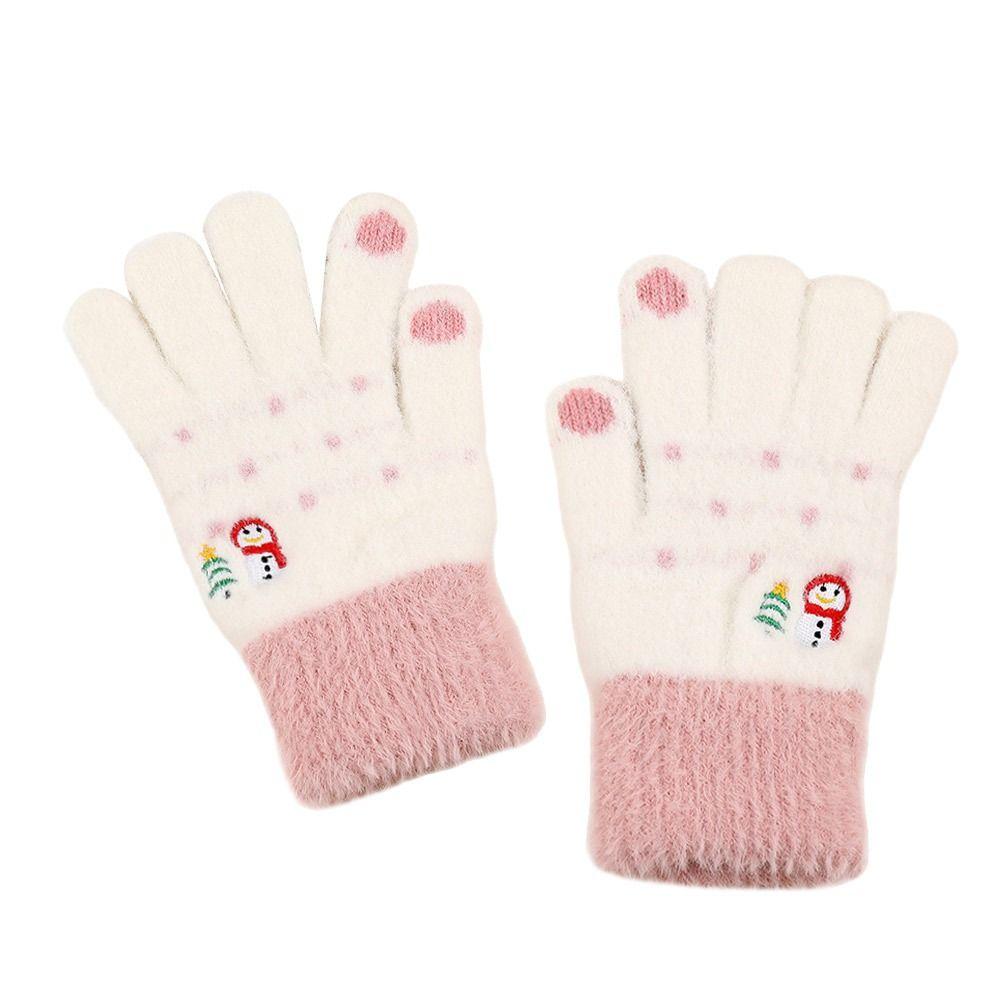 Thickened Warm Gloves Non Slip Knitted Gloves Fashion Touchscreen Gloves  Women Men