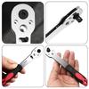 Auto Repair Tool Quick Ratchet Wrench 1/4 Small Flying Screwdriver Head Connecting Rod 6.35mm Quick Easy Socket Wrench