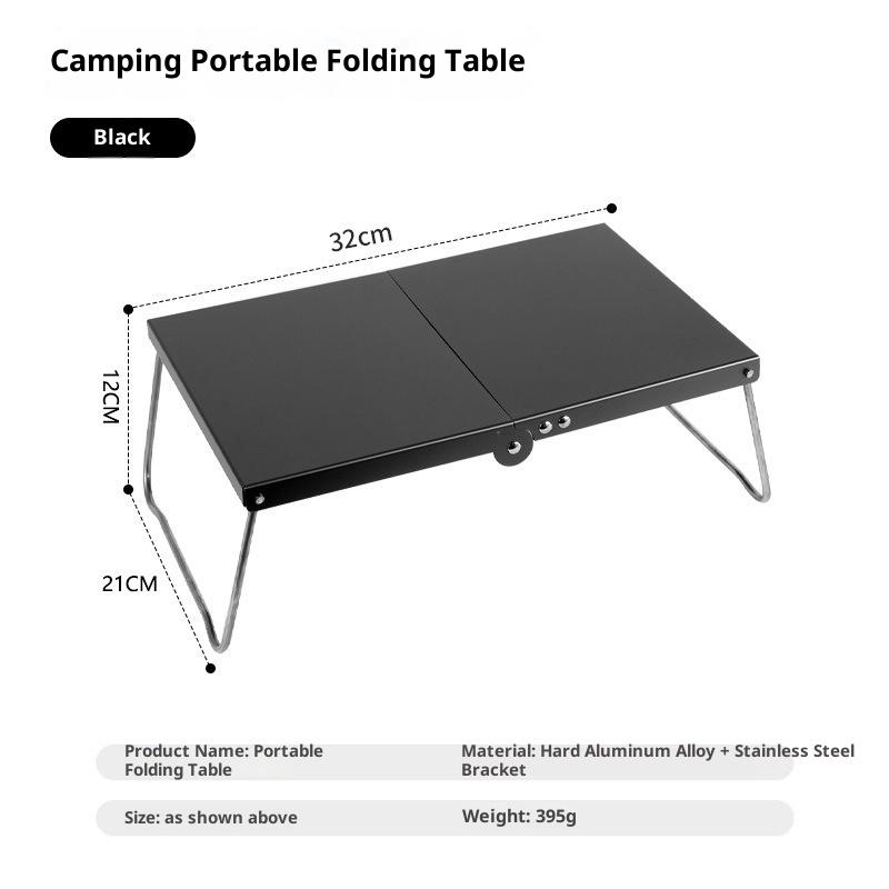 Stainless Steel Camping Kitchen Table Portable Foldable Accessories for Outdoor Cooking BBQ
