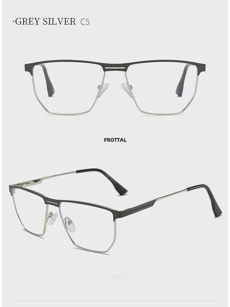 Ochelari de vedere clasici cu ramă semi-ramă pentru bărbați - Seria Business Elite, compatibili cu diplomele